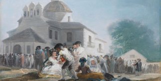 La ermita de San Isidro el día de la fiesta. (Detalle). 1788. Francisco de Goya. Museo del Prado.