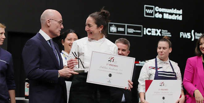 Claudia Covarrubias de Ramsés (Madrid) ha sido la ganadora del Premio Pastelero Revelación de Madrid Fusión 2024