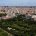 Vista aérea de Madrid con los Jardines del Campo del Moro en primer término