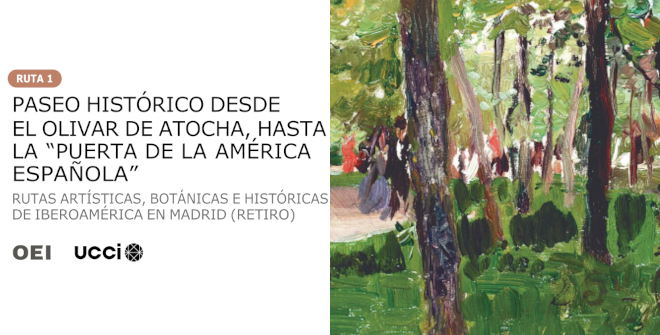  Rutas artísticas, botánicas e históricas de Iberoamérica en Madrid (Retiro). Imagen de portada: Joaquín Sorolla Bastida. El Retiro, Madrid 1898. Museo Sorolla, nº inv. 00397.